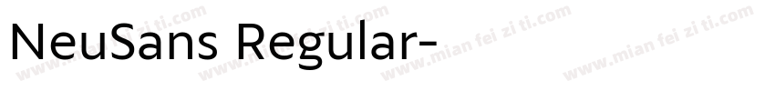 NeuSans Regular字体转换